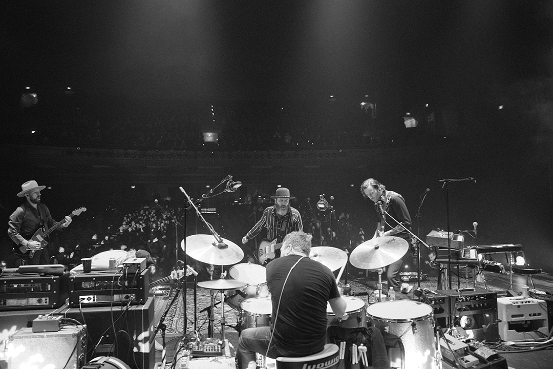 Leon Power playing drums with City and Colour